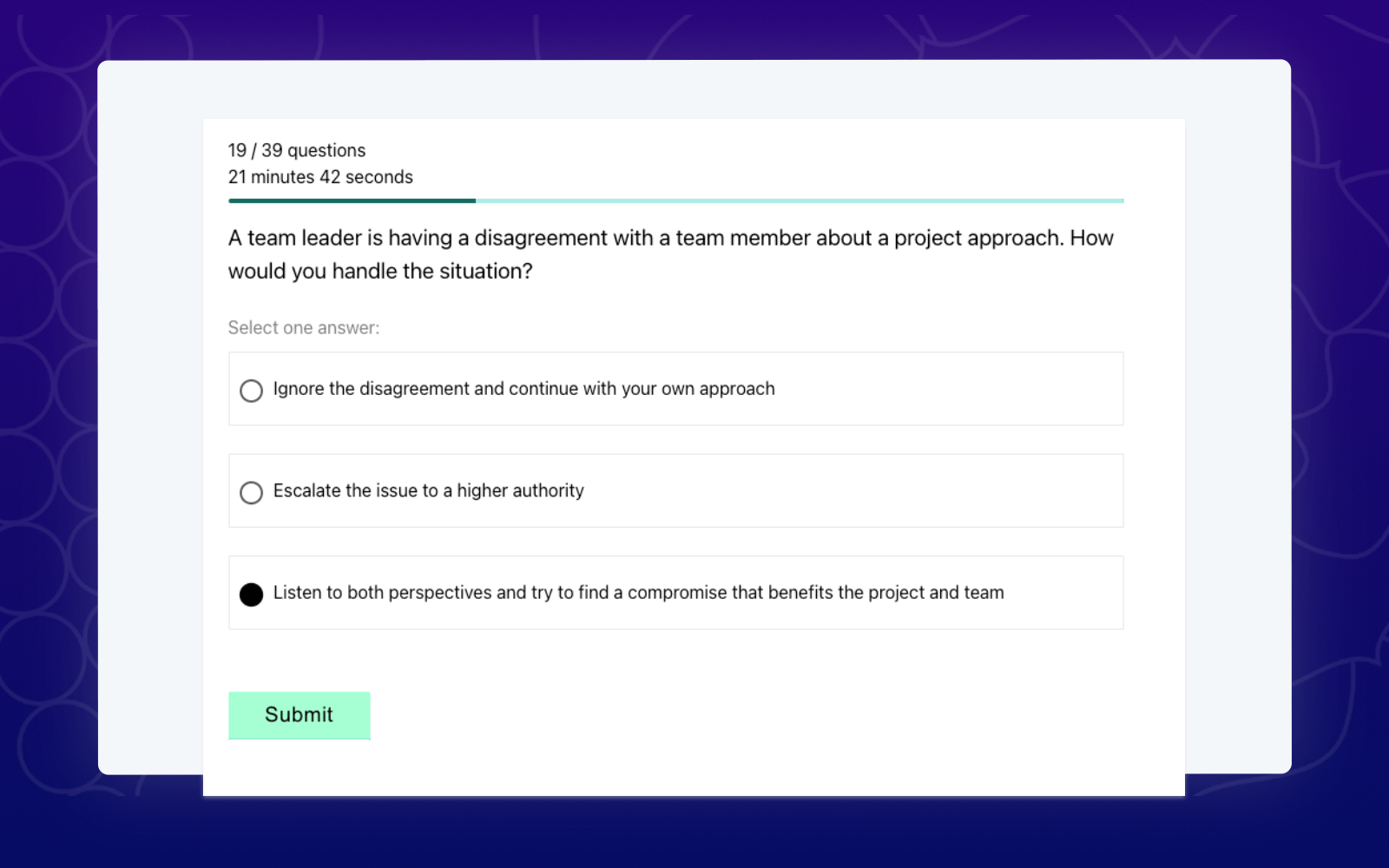 candidate assessments test