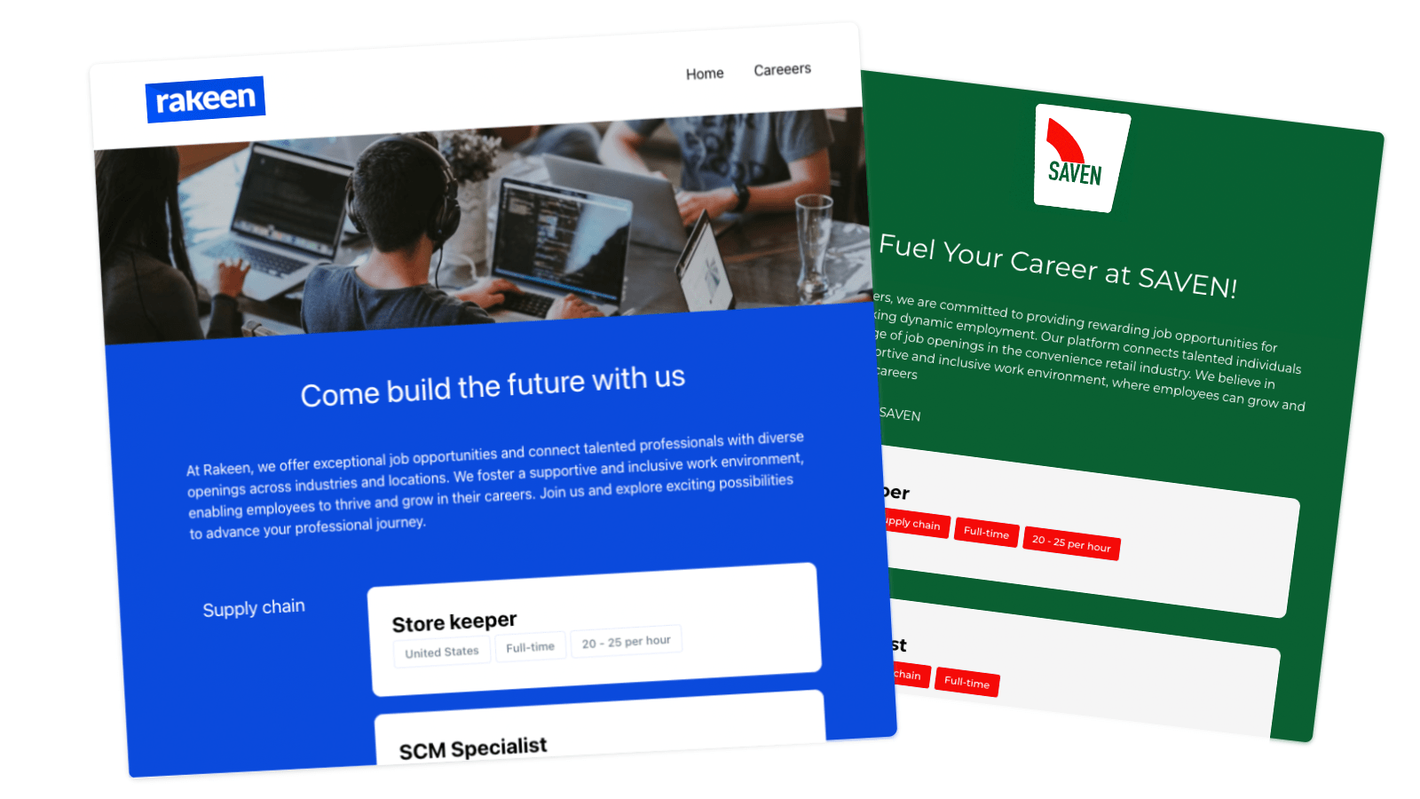 Careers site preview